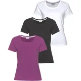 Eastwind T-Shirt in schwarz, lila, weiß, | Gr. 32/34,