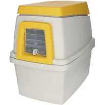 Kerbl Kaninchenbau Bunny Base Komplettset, grau/orange, ca. B38,5/H55/T58 cm,