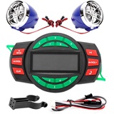 Motorrad MP3 Player BT, Fydun Wasserdichter LCD FM Radio Lautsprecher mit Unterstützung für das Aufladen des Telefons USB-Unterstützung USB-Wiedergabe TF-Karten-Wiedergabe MP3-Forma