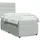 vidaXL Boxspringbett mit Matratze Hellgrau 140x200 cm Samt