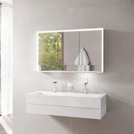 Keuco Royal Lumos 140 cm silber eloxiert offenes Fach