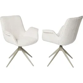 Jahnke Schalenstuhl BAT TWIST DUO Polyester weiß 2er Set