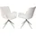 Jahnke Schalenstuhl BAT TWIST DUO Polyester weiß 2er Set