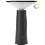 Beliani Kabellose LED Tischlampe Schwarz