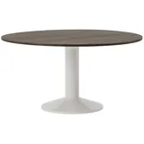 Muuto - Midst Esstisch, Ø 140 cm, Eiche dunkel geölt / grau