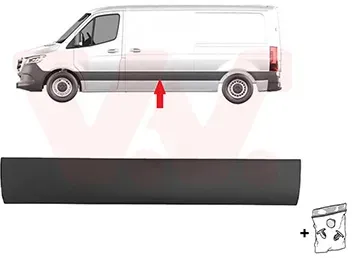 VAN WEZEL Zier-/Schutzleiste, Seitenwand 2973423 seitlich für Mercedes