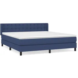 vidaXL Boxspringbett 180 x 200 cm Blau