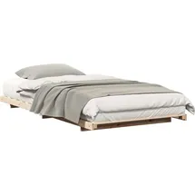 vidaXL Bodenbettgestell Braun 75 x 190 cm Massivholz Kiefer