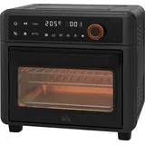 HOMCOM Minibackofen mit Umluft 40-220 °C 13L Mini Ofen mit Backblech Grillrost Krümelblech Heißluftfritteuse 12 Programme für vielseitiges Kochen   Aosom.de