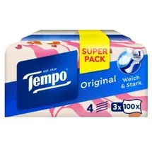 Tempo Taschentücher Box 4-lagig 3 x 100 St.