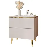 lookway Nachtschrank Aurora II 50 x 53 x 37 cm Beige