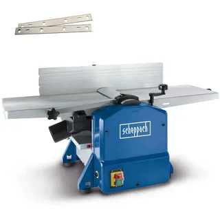 Scheppach HMS1080 Abricht & Dickenhobel | Inkl. 1 Paar Ersatzmesser | Hobelmaschine 230V 1500W | Hobel Dickenhobeln Durchlasshöhe/-breite: 120 - 254 mm | Spanabnahme max. 2mm