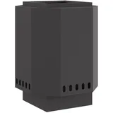 vidaXL Rauchfreie Feuerschale Schwarz 38x38x51 Cm Aus Stahl - Vidaxl