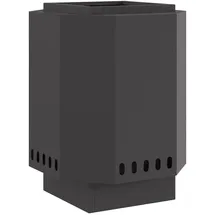 vidaXL Rauchfreie Feuerschale Schwarz 38x38x51 Cm Aus Stahl - Vidaxl