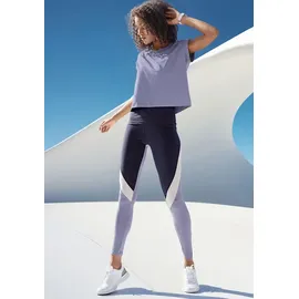 LASCANA ACTIVE Sporthose »-Sportleggings«, aus elastischer Baumwolle, blau