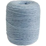 DéVa Makramee Band 2mm x 300 m Länge Makramee Garn aus 100% Baumwolle Nähgarn blau