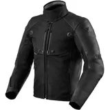 RevIt! Revit Valve H2O Leder-/Textiljacke wasserdicht - Schwarz - 58