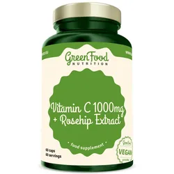 GreenFood Nutrition Vitamin C 1000 + Hagebutten Extrakt 60 St