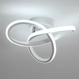 Goeco Moderne Led Deckenleuchte, 22w 2500lm, Weiße Deckenlampe, Für Flur Küche Balkon, Cool White 6500k