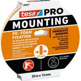 Tesa Mounting PRO PE-Fixation 66957-00000-00 Montageband Weiß (L x B) 25m x 12mm 1St.