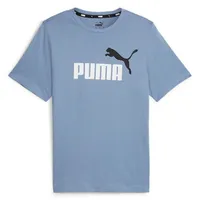 Puma Herren T-Shirt - ESS+ Essentials 2 Col Logo Tee, Rundhals, Kurzarm, uni Blau (Zen) S