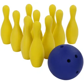 tanga sports® Schaumstoff-Bowling-Set - Blau / Gelb