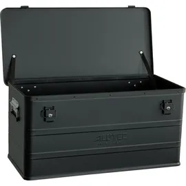 ALUTEC München Alubox Aluminium 93 Liter schwarz abschließbar 775 x 385 x 375 mm