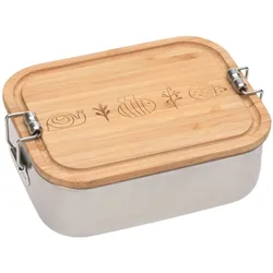 Lässig Brotdose Kinder - Edelstahl Lunchbox, Bamboo Garden Explorer
