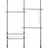 Wenko Herkules Duo Regal 164-215 x 165-300 x 38 schwarz