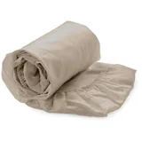 Yellow Spannbettlaken Perkal 160 x 200 cm beige