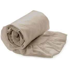 Yellow Spannbettlaken Perkal 160 x 200 cm beige