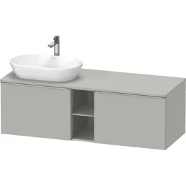 Duravit D-Neo Konsolenwaschtischunterbau wandhängend Betongrau Matt 1400x550x459 mm - DE4950L7007000 DE4950L70070000