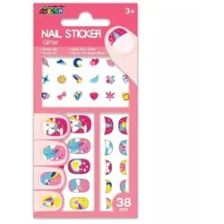 Avenir: Einhorn - Glitzernde Nagelsticker-Set