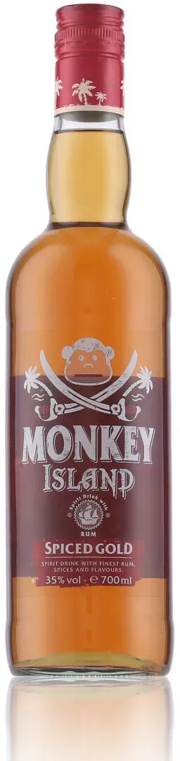 Monkey Island Spiced Gold Rum 35% Vol. 0,7l