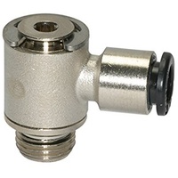 Riegler L-Steckverschraubung »click-clock«, drehbar, M5 a., Schlauch- Ø3