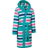 Erwin Müller Kinder-Bademantel mit Kapuze in smaragd | Gr.: 146/152