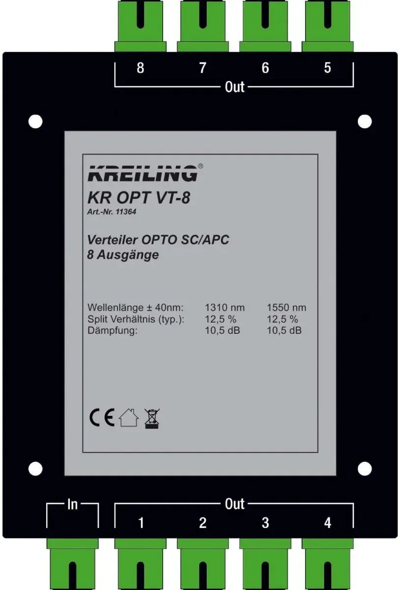 Kreiling Ind. Verteiler OPTO SC/APC KR OPT VT-8