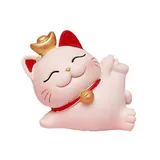 Cyrank Begrüßungskatze, Mini-chinesische Winkekatze Maneki Neko Glückskatze Japanische Glückskatze Süße Katzendekoration Viel Glück Reichtum Katzen(03)