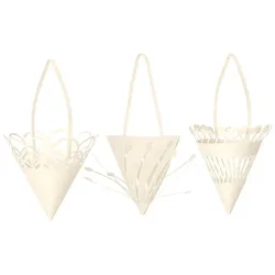 Ferm Living - Papier Weihnachtsanhänger, Cones (3er-Set)
