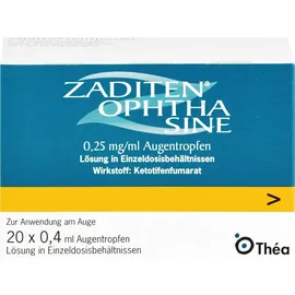 THEA PHARMA GMBH ZADITEN ophtha sine Augentropfen