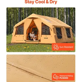 Vevor Aufblasbares Zelt Gelb