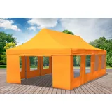 Faltpavillon Faltzelt Pavillon 4x8m Orange Gartenzelt Klappzelt Wasserdicht