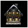 Hubrig Volkskunst GmbH Winterkinder Winterhaus Balkon 14 cm mehrfarbig elektrisch beleuchtet