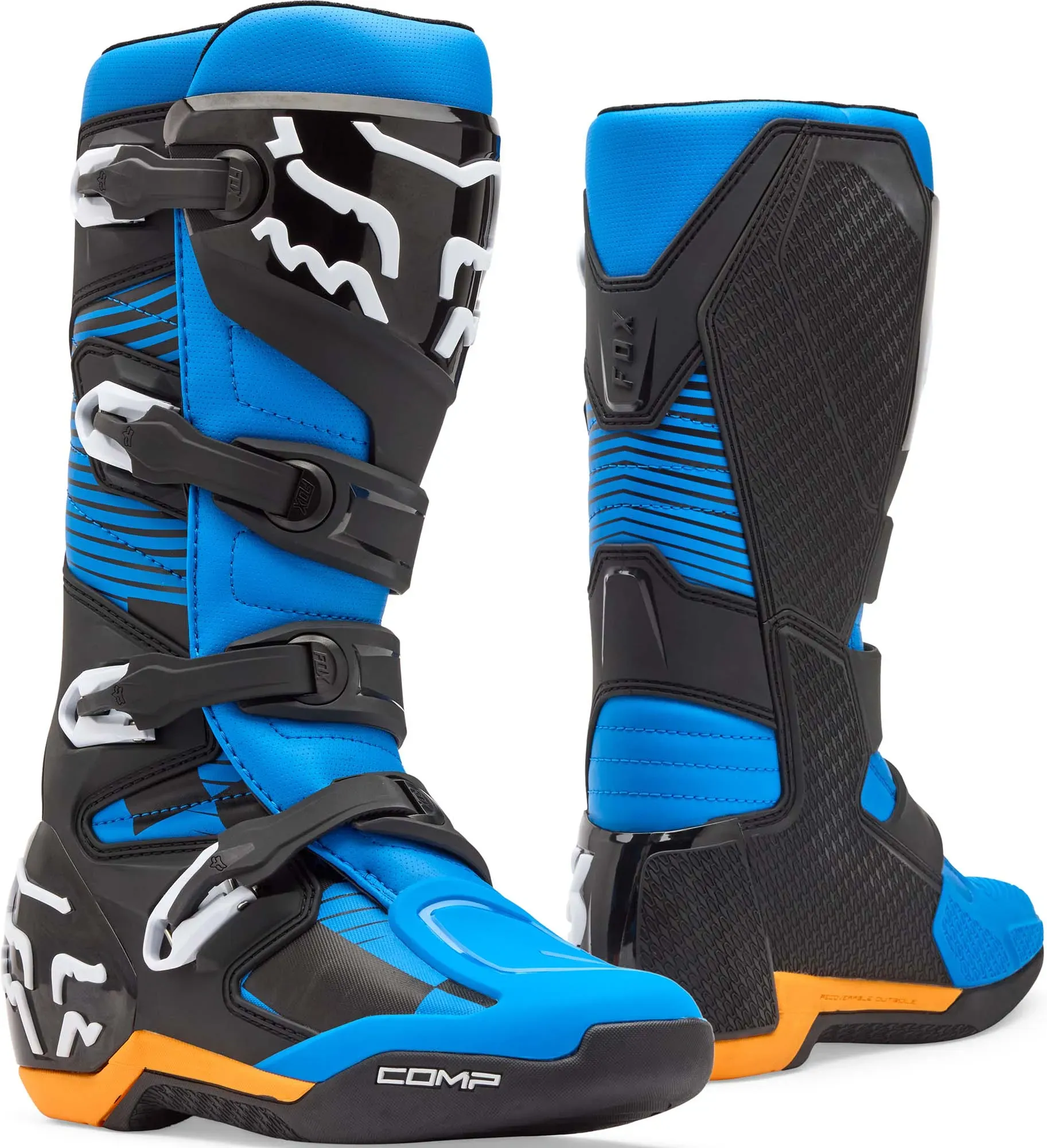 FOX Comp Motocross Stiefel, blau, Größe 46 für Männer