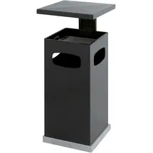 V-Part Ascher-Papierkorb für draußen mit Dach 70 Liter anthrazit,