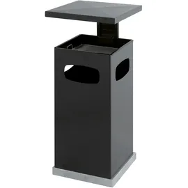 V-Part Ascher-Papierkorb für draußen mit Dach 70 Liter anthrazit,