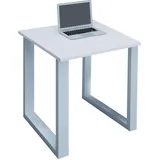 VCM Schreibtisch Lona U 80 x 80 cm weiß/weiß