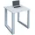 VCM Schreibtisch Lona U 80 x 80 cm weiß/weiß