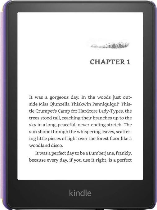 Amazon Ebook Kindle Paperwhite Kids 6.8  8GB WiFi Robot Dreams (8 GB, Gelb, Violett), eReader, Gelb, Violett