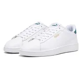 Puma Smash 3.0 L Sneaker, White-Malachite Gold, 42